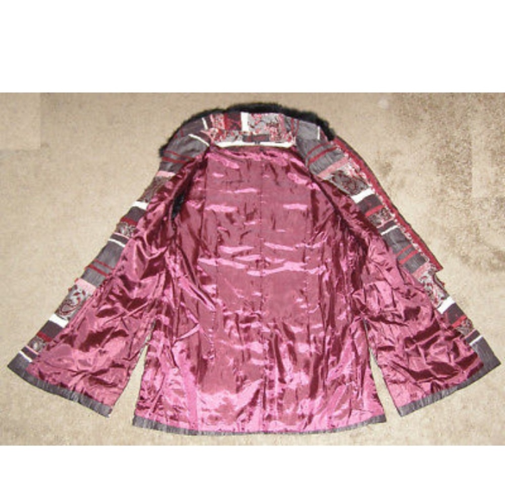 New luxurious fur trim vest from Nepal XS/S 2-6 - Picture 5 of 8